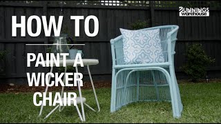 How to Paint a Wicker Chair - Bunnings Warehouse
