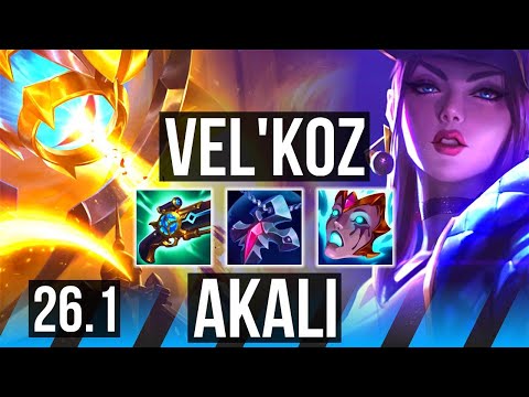 VEL'KOZ vs AKALI (MID) | Perfect KDA: 14/0/15 | EUW Master | 26.1