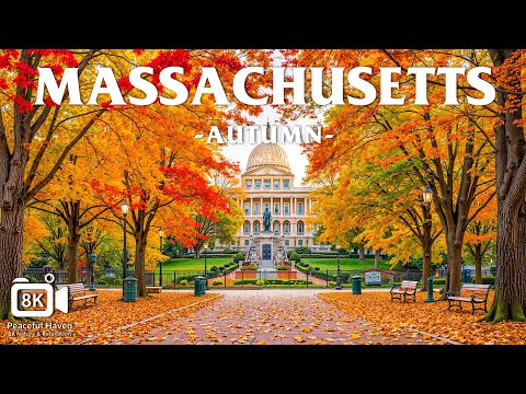 Autumn in Massachusetts 🍁 is a breathtaking display of nature's beauty  The vibrant forests of the