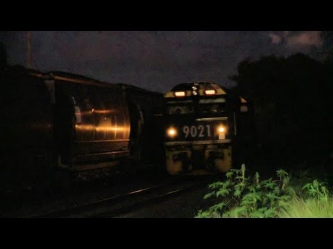 Pacific National Coal Train at Night  - Australian Trains, Railways & Railroads