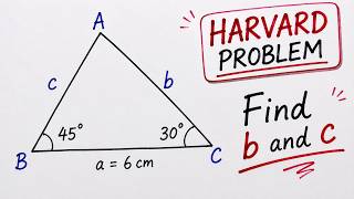 Download lagu Harvard Geometry Problem 🔥 Find b and c | Triangle 45° & 30° | Math Challenge mp3 Download lagu Harvard Geometry Problem 🔥 Find b and c | Triangle 45° & 30° | Math Challenge mp3