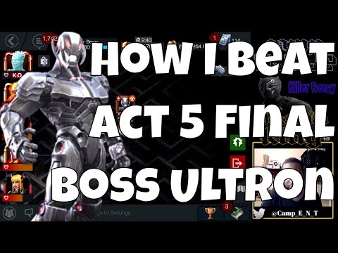Tips for Act 5 Final Boss Ultron  l  Marvel Contest Of Champions