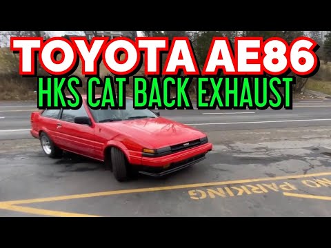 1985 Toyota Corolla AE86 TWIN CAM 16 Valve EXHAUST w/ HKS CAT BACK!