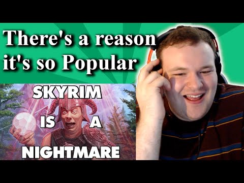 Skyrim Is An Absolute Nightmare - This Is Why | @UpIsNotJump Reaction