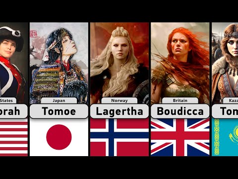 Most Famous Female Warriors From Each Country | Some of Them You Won't Believe exist!