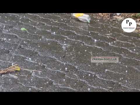 Lluvia acompañada de granizo cae en Chocolá