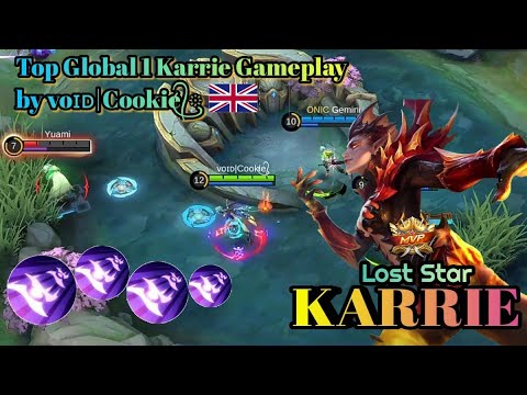 Tank Melter Karrie Gameplay | Top Global 1 Karrie by voɪᴅ|Cookie᭄ꦿ   | Mlbb | Best Marksmen |