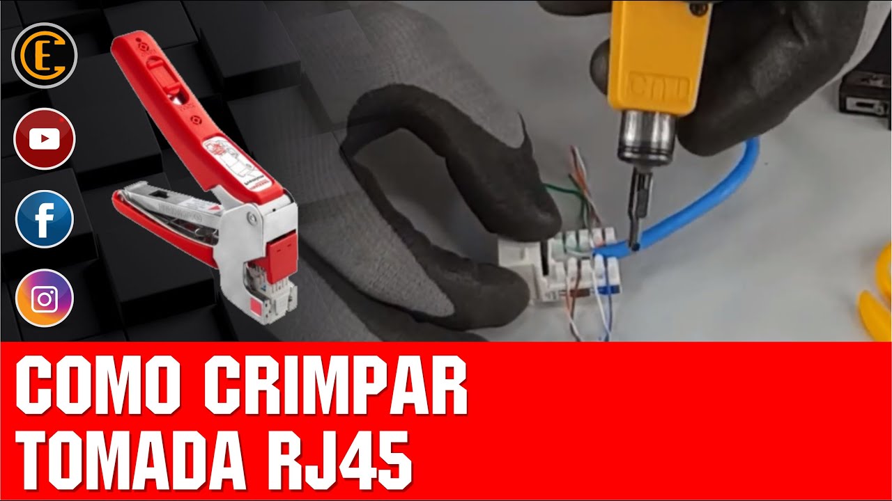 COMO CRIMPAR TOMADAS RJ45 EM CABO DE REDE. 3 FERRAMENTAS INCRÍVEIS. 😉