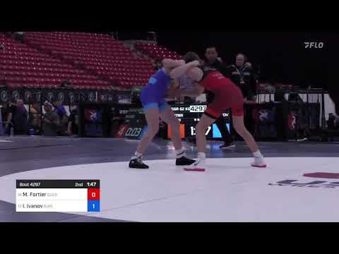 62 Kg Semis - Maximus Fortier, Quest School Of Wrestling Vs Ivan Ivanov, Suples Wrestling Club B66