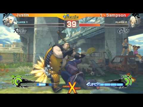 CrossXover Japan Relief Charity - SSF4AE - Justin vs Sampson