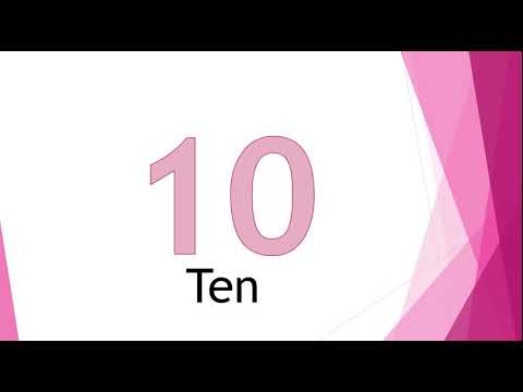 Parafillor - Numbers 1-10 - Numrat 1-10 ne Gjuhen Angleze