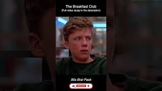The Breakfast Club- 80s Brat Pack 🤣🤣 #shorts #breakfastclub #movierecap
