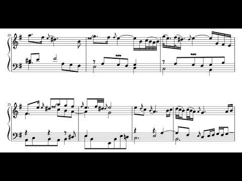 Aria (Goldberg Variations) Score Animation