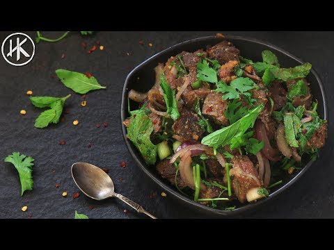 Keto Spicy Thai Beef Salad (Nam Tok) | เนื้อน้ำตก | Keto Recipes | Headbanger's Kitchen