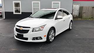 2014 Chevy Cruze LTZ RS with 61,000 miles @ www.tonyspreowned.com call 765-456-1788