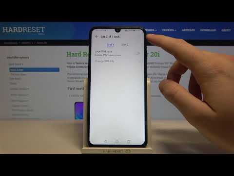 Honor 20i Set SIM PIN on SIM Card