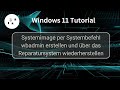 Create And Restore A Windows 11 System Image Using The Dbadmin System Command Win 11 Tutorial