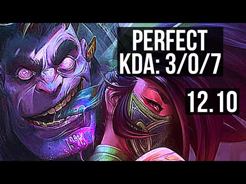 DR. MUNDO vs AKALI (TOP) | 3/0/7, 300+ games | NA Master | 12.10