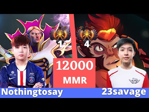 Nothingtosay invoker vs 23savage Monkey king Ownage Game!