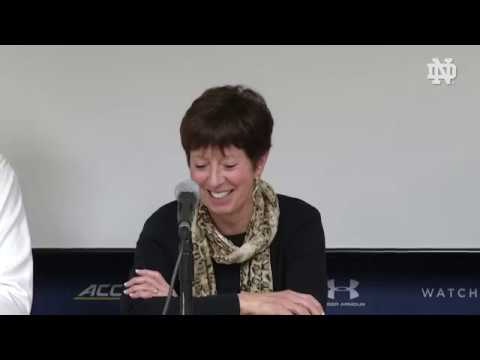 @ndwbb | Post-Game Press Conference vs. Lewis University (2018)