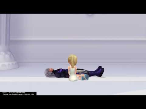 Kingdom Hearts Re:Chain of Memories (PS4) Cutscene #48 Someone stalks Namine and Riku Replica