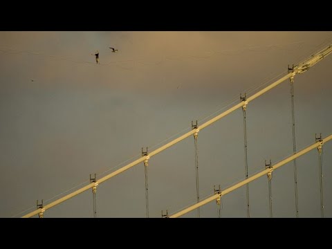 Extrem-Slackline in 200m-Höhe: Jaan Roose begeistert in Dubai