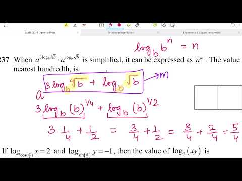 Math 30-1 Log Laws Review | Product, Quotient & Power Rules + Exam Prep