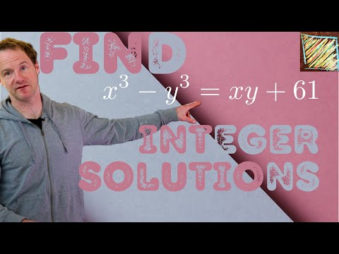 find the integer solutions of this cubic