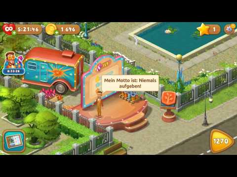Gardenscapes Level 1270 Lösung / Help / Solution - Mobil Handy Spiel Gameplay Let's Play