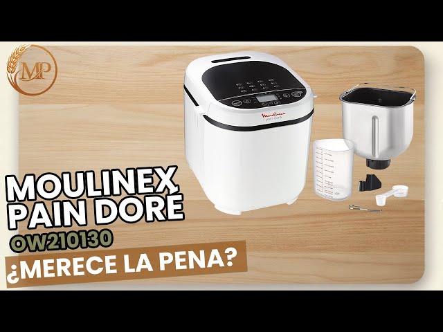 Vídeo relacionado con Moulinex Pain Doré, Panificadora 1 Kg, 12 programas automáticos, panel control intuitivo, 3 niveles de tostado y peso, temporizador, función mantener caliente, incluye libro de recetas, OW210130