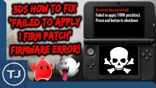 3DS How To Fix Failed To Apply 1 Firm Patch ERROR!