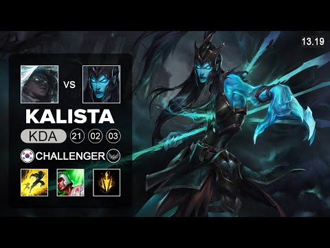 Kalista vs Senna ADC - KR Challenger - Patch 13.19 Season 13