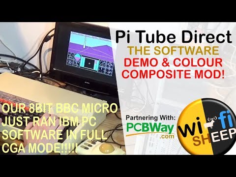 8-Bit BBC Micro Running IBM PC CGA software - Pi Tube Direct Co-Pro part 2