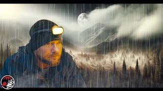 Severe Storms Under a Tarp Shield - Heavy Rain & Thunderstorms - ASMR STRONG Storm Adventure
