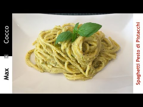 Spaghetti PESTO di PISTACCHI - Semplice e Veloce