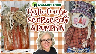🍂🧡 *NEW* 2023 Rustic Country FALL Crafts || DOLLAR TREE || Homespun HAND PAINTED Wood Crafts
