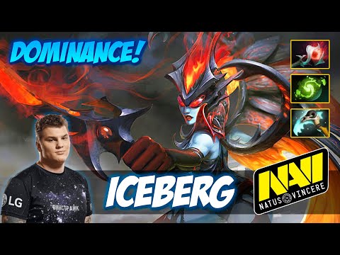 Na'Vi.Iceberg Queen of Pain Dominance - Dota 2 Pro Gameplay [Watch & Learn]