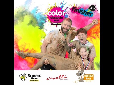 Strong Viking Color Obstacle Run 2014 familie van Es