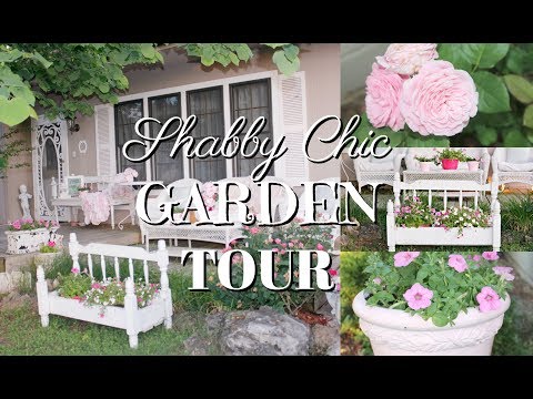 🌸MY SHABBY CHIC FRONT PORCH GARDEN TOUR🌸/Summer 2018