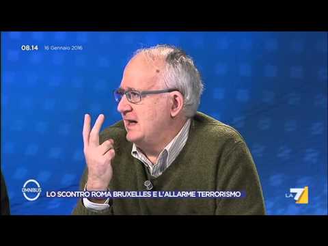 Omnibus - Lo scontro Roma-Bruxelles e l'allarme terrorismo (Puntata 16/01/2016)