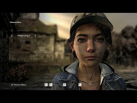 The Walking Dead: The Telltale Definitive Series- ALL Clementine Animations, Voice Lines and Outfits