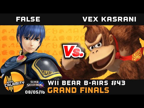 WBB #43 | [L] CT Vex Kasrani (DK, Falcon) vs [W] LoF False (Marth) - Grand Finals - Smash Wii U