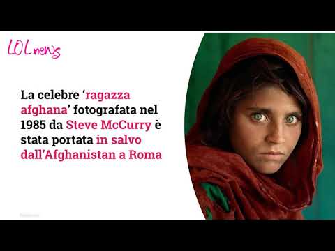 Portata in salvo a Roma la ‘ragazza afghana’ fotografata da Steve McCurry nel 1985