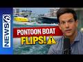 Pontoon Boat FLIPS In Florida Waters 11 Rescued In Dramatic Bodycam Video