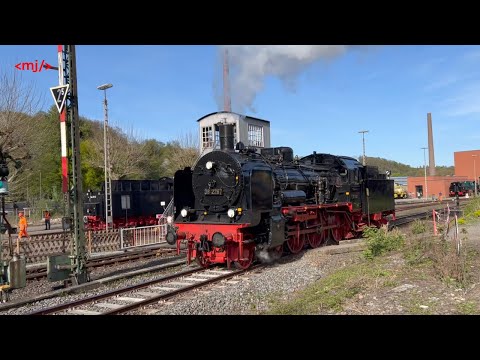 38 2267 wieder unter Dampf - Museumstage im Eisenbahnmuseum Bochum (29/30.4.2023)