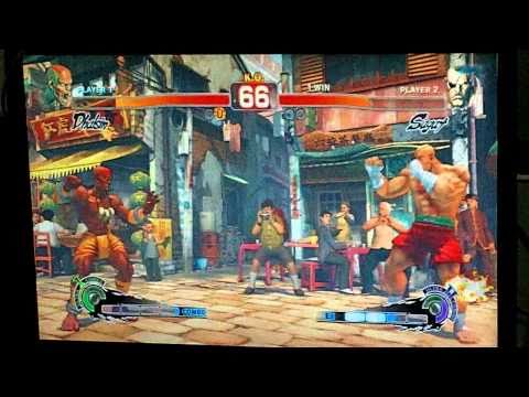 Yota DHALSIM vs Ryan Hart SAGAT Semi Final Super Street Fighter 4 Gamerbase @ HMV Trocadero