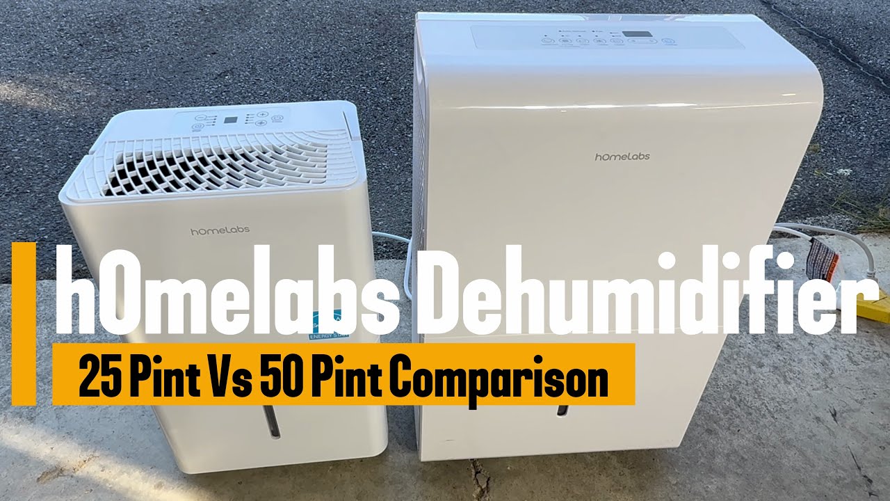 hOmelabs 25 Pint Vs. 50 Pint Dehumidifier Comparison Test & Review!!