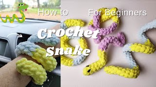 Crochet. How to Crochet Snake For Beginners Easy Pattern. Quick and Easy Amigurumi for Beginners.
