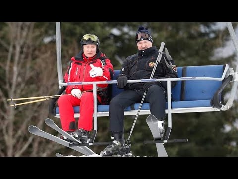 President Vladimir Putin and Belarus Lukashenko Ice Skating and Meet People ✅| Putin Different Style