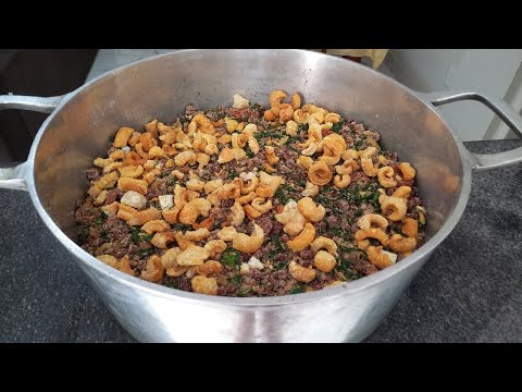 COMO FAZER FEIJÃO TROPEIRO PARA 30 PESSOAS